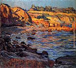 Joseph Kleitsch Golden Cliffs painting